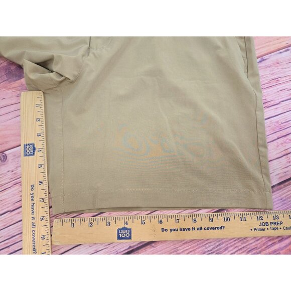 Fabletics Mens Khaki 8" Shorts Size 40 With Zip Pockets - Picture 7 of 7